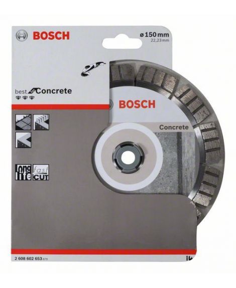 BOSCH Diamentowa tarcza tnąca Best for Concrete 150 x 22,23 x 2,4 x 12 mm