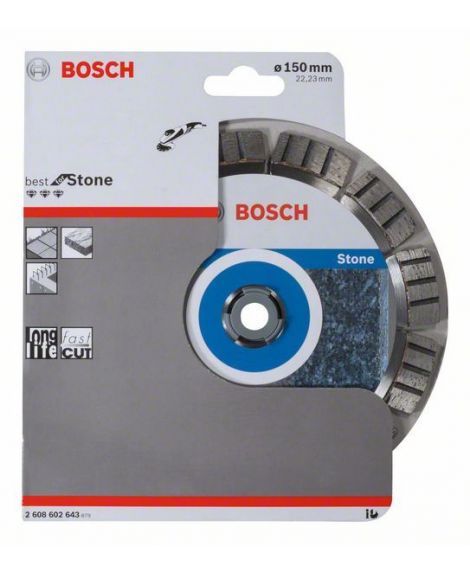 BOSCH Diamentowa tarcza tnąca Best for Stone 150 x 22,23 x 2,4 x 12 mm