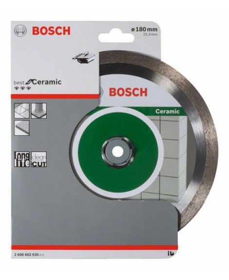 BOSCH Diamentowa tarcza tnąca Best for Ceramic 180 x 25,40 x 2,2 x 10 mm