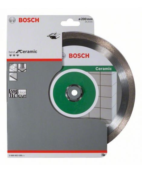 BOSCH Diamentowa tarcza tnąca Best for Ceramic 200 x 25,40 x 2,2 x 10 mm