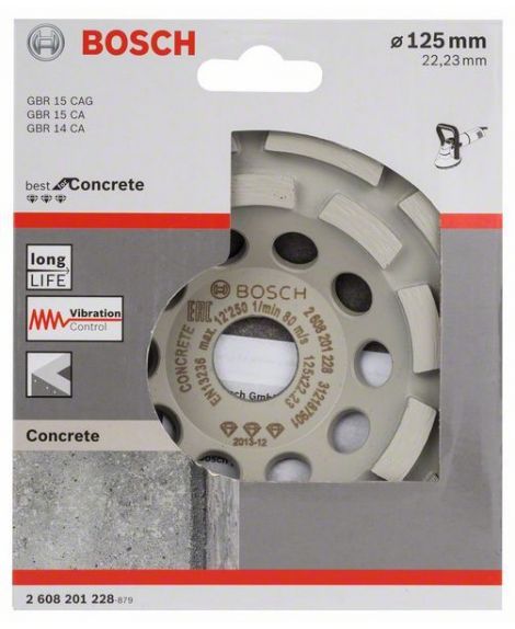 BOSCH Diamentowa tarcza garnkowa Best for Concrete 125 x 22,23 x 4,5 mm