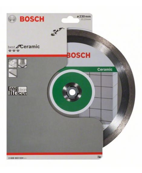 BOSCH Diamentowa tarcza tnąca Best for Ceramic 230 x 22,23 x 2,4 x 10 mm