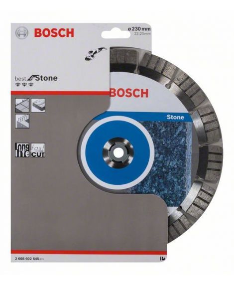 BOSCH Diamentowa tarcza tnąca Best for Stone 230 x 22,23 x 2,4 x 15 mm