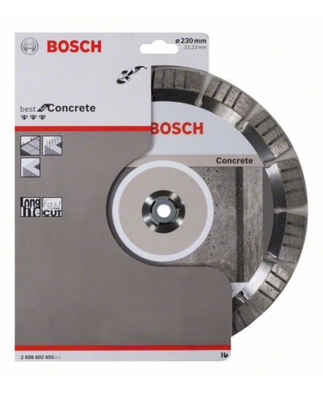 BOSCH Diamentowa tarcza tnąca Best for Concrete 230 x 22,23 x 2,4 x 15 mm