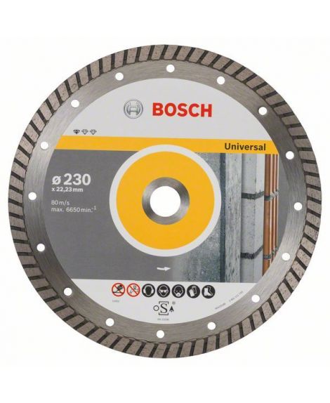 BOSCH Diamentowa tarcza tnąca Standard for Universal Turbo 230 x 22,23 x 2,5 x 10 mm