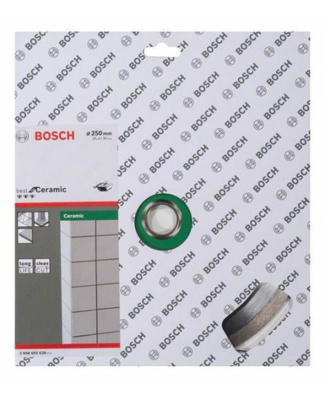 BOSCH Diamentowa tarcza tnąca Best for Ceramic 250 x 30_25,40 x 2,4 x 10 mm