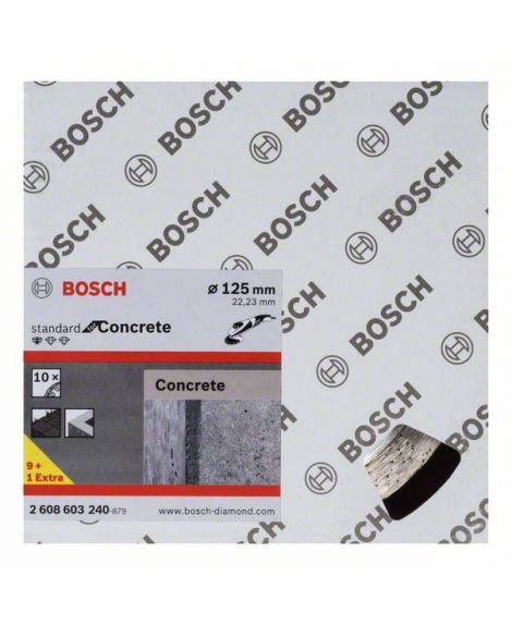 BOSCH Diamentowa tarcza tnąca Standard for Concrete 125 x 22,23 x 1,6 x 10 mm