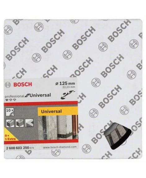 BOSCH Diamentowa tarcza tnąca Standard for Universal Turbo 125 x 22,23 x 2 x 10 mm