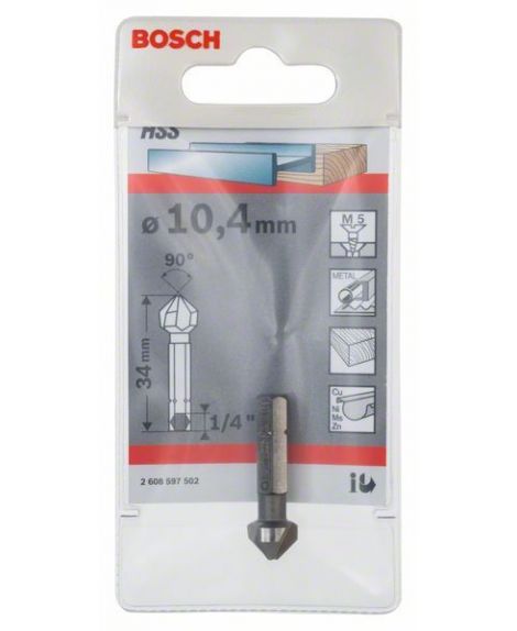 BOSCH Pogłębiacze stożkowe 10,4, M 5, 34 mm, 1_4"