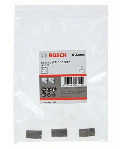 BOSCH Segmenty do diamentowych koronek wiertniczych Standard for Concrete 3- 10 mm