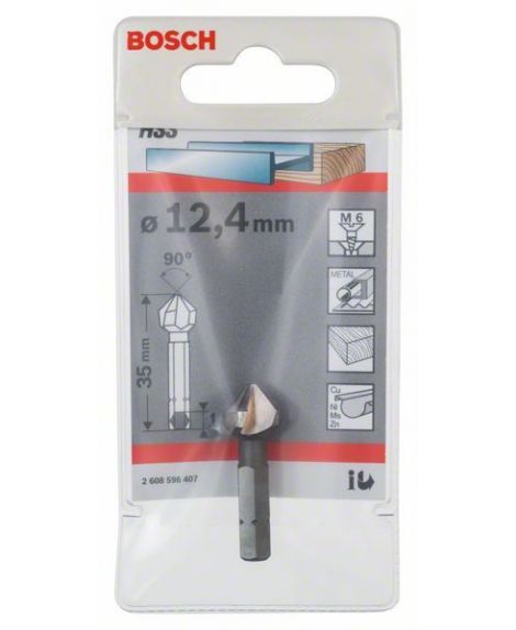 BOSCH Pogłębiacze stożkowe 12,4 mm, M 6, 35 mm, 1_4"