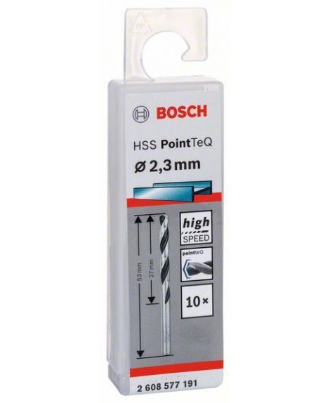 BOSCH Wiertło spiralne HSS PointTeQ 2,3 mm