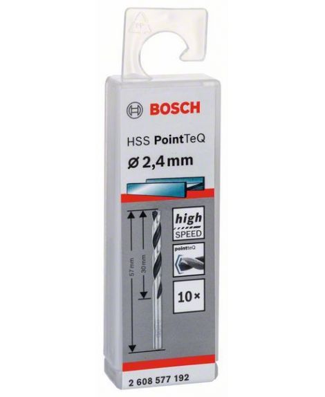 BOSCH Wiertło spiralne HSS PointTeQ 2,4 mm