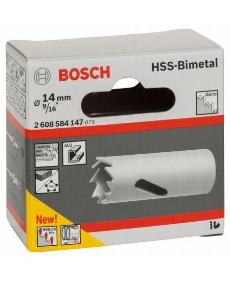 BOSCH Piła otwornica HSS-Bimetal do adapterów standardowych 14 mm, 9_16"