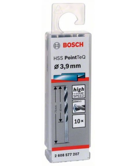 BOSCH Wiertło spiralne HSS PointTeQ 3,9 mm