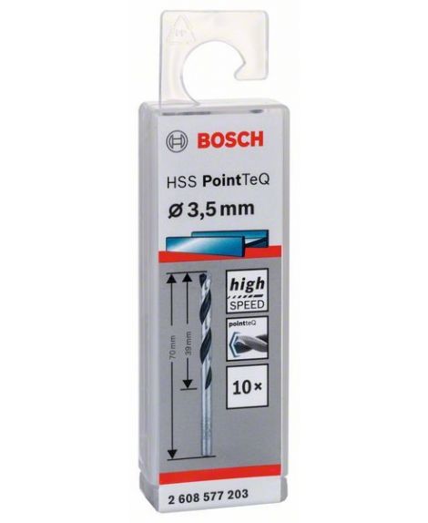 BOSCH Wiertło spiralne HSS PointTeQ 3,5 mm