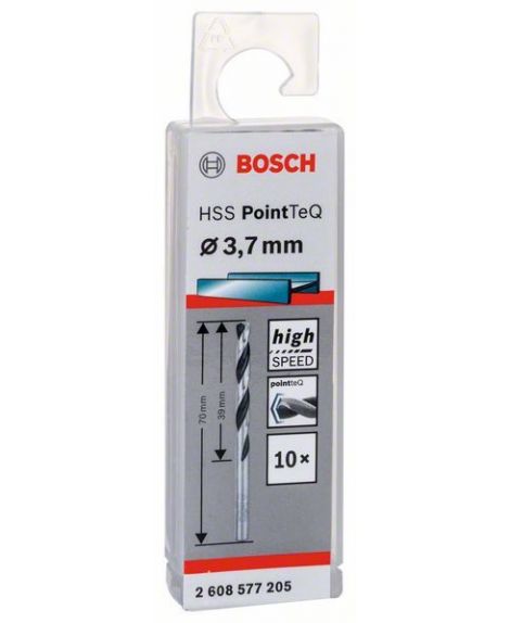 BOSCH Wiertło spiralne HSS PointTeQ 3,7 mm