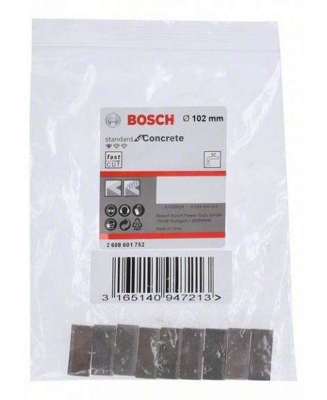 BOSCH Segmenty do diamentowych koronek wiertniczych Standard for Concrete 9- 10 mm