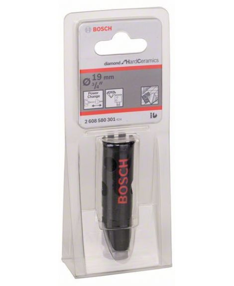 BOSCH Diamentowa piła otwornica Diamond for Hard Ceramics 19 mm, 3_4"