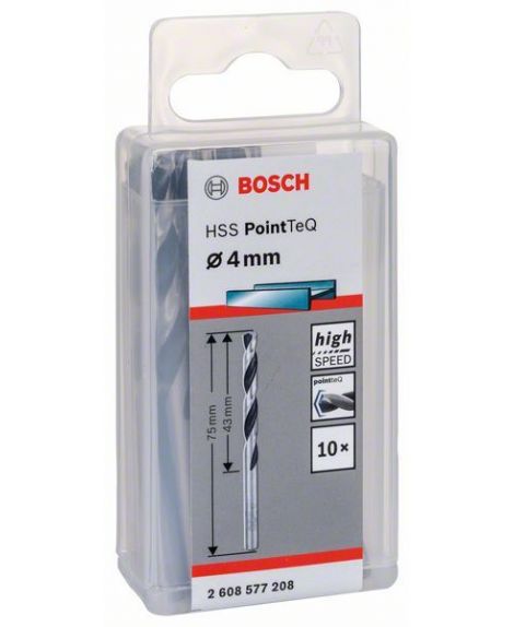 BOSCH Wiertło spiralne HSS PointTeQ 4,0 mm