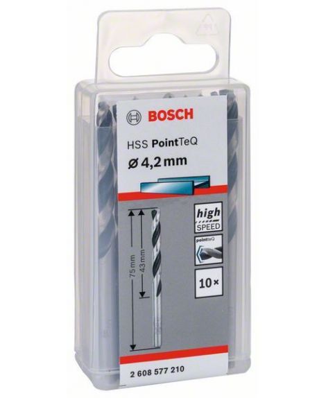 BOSCH Wiertło spiralne HSS PointTeQ 4,2 mm