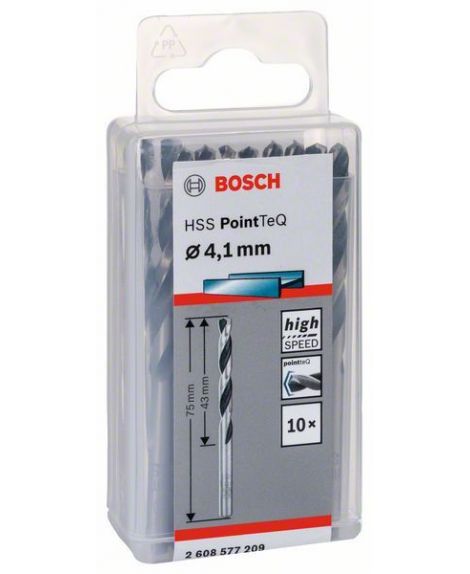 BOSCH Wiertło spiralne HSS PointTeQ 4,1 mm