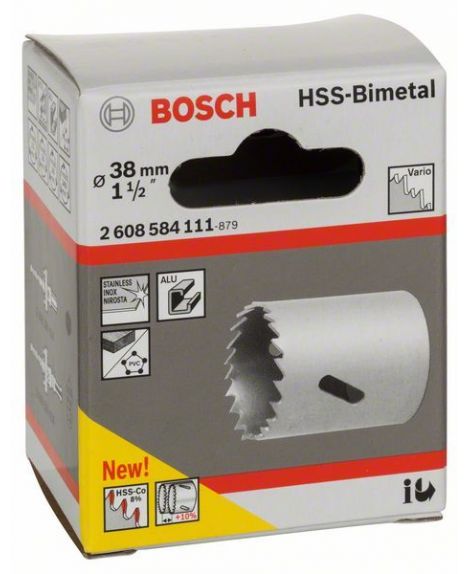 BOSCH Piła otwornica HSS-Bimetal do adapterów standardowych 38 mm, 1 1_2"