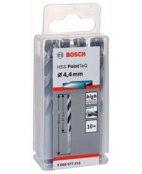 BOSCH Wiertło spiralne HSS PointTeQ 4,4 mm