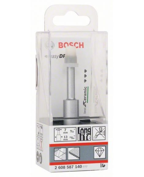 BOSCH Wiertła diamentowe do pracy na sucho Easy Dry Best for Ceramic 7 x 33 mm