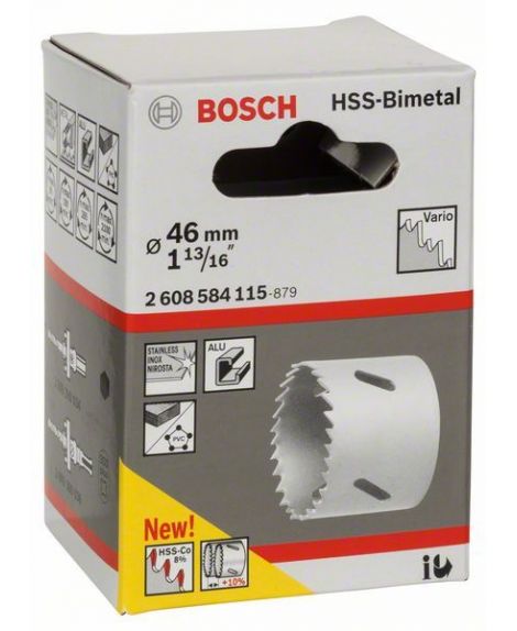 BOSCH Piła otwornica HSS-Bimetal do adapterów standardowych 46 mm, 1 13_16"