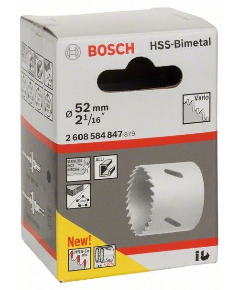 BOSCH Piła otwornica HSS-Bimetal do adapterów standardowych 52 mm, 2 1_16"