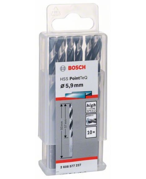 BOSCH Wiertło spiralne HSS PointTeQ 5,9 mm