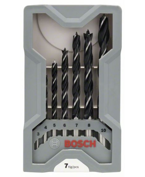 BOSCH 7-częściowy zestaw wierteł do drewna 3,4,5,6,7,8,10