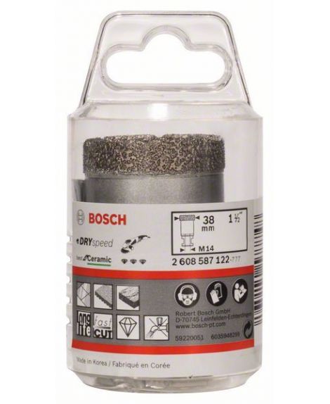 BOSCH Wiertła diamentowe do pracy na sucho Dry Speed Best for Ceramic 38 x 35 mm