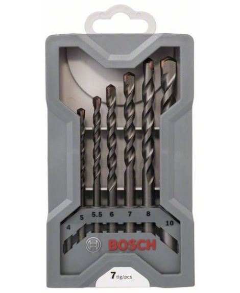 BOSCH 7-częściowy zestaw wierteł do betonu CYL-3 4- 5- 5,5- 6- 7- 8- 10 mm