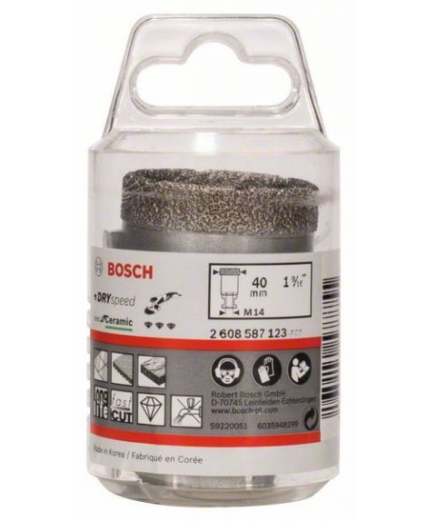 BOSCH Wiertła diamentowe do pracy na sucho Dry Speed Best for Ceramic 40 x 35 mm