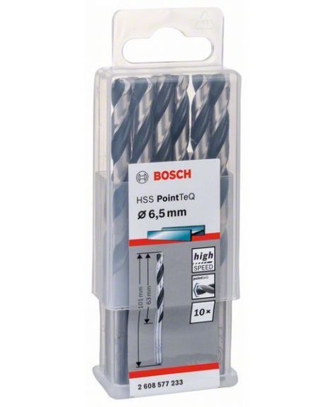 BOSCH Wiertło spiralne HSS PointTeQ 6,5 mm