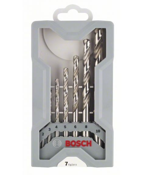 BOSCH 7-częściowy zestaw wierteł do metalu HSS-G Mini X-LIne, 135° 2- 3- 4- 5- 6- 8- 10 mm