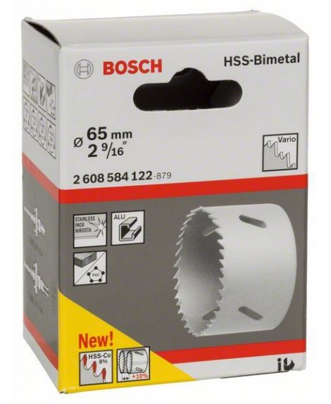 BOSCH Piła otwornica HSS-Bimetal do adapterów standardowych 65 mm, 2 9_16"