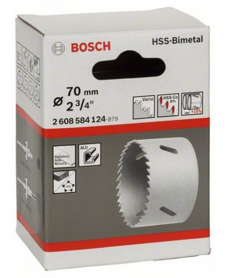 BOSCH Piła otwornica HSS-Bimetal do adapterów standardowych 70 mm, 2 3_4"