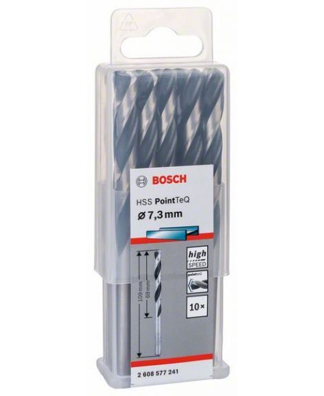 BOSCH Wiertło spiralne HSS PointTeQ 7,3 mm