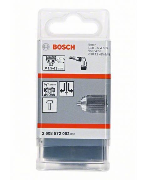 BOSCH Szybkozaciskowy uchwyt wiertarski do 13 mm 2 – 13 mm, 1_2" - 20