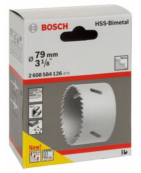 BOSCH Piła otwornica HSS-Bimetal do adapterów standardowych 79 mm, 3 1_8"