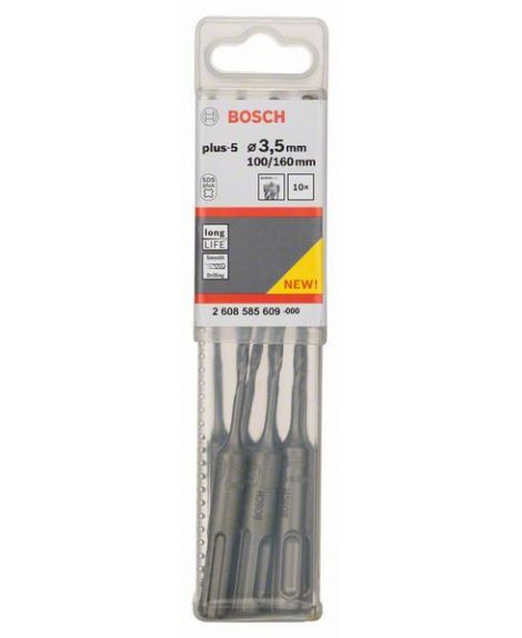 BOSCH Wiertła do młotów SDS plus-5 3,5 x 100 x 160 mm