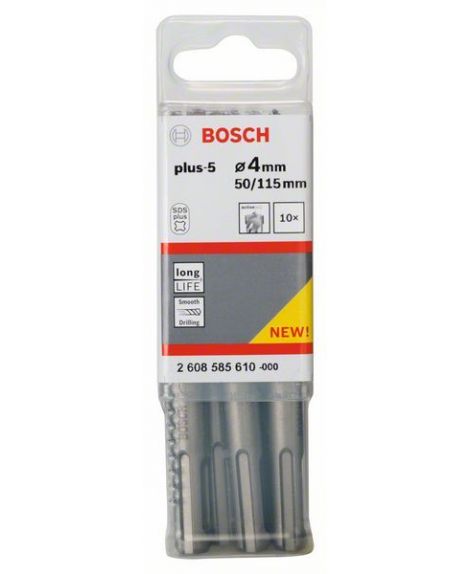 BOSCH Wiertła do młotów SDS plus-5 4 x 50 x 115 mm