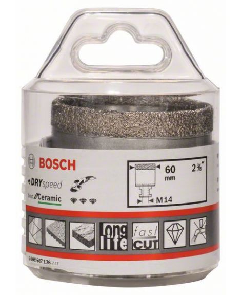 BOSCH Wiertła diamentowe do pracy na sucho Dry Speed Best for Ceramic 60 x 35 mm