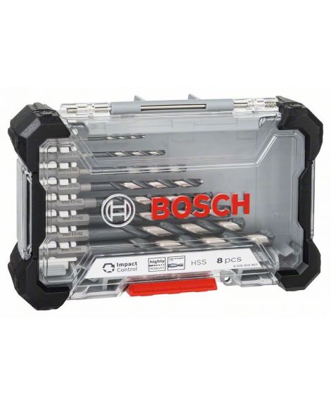 BOSCH 8-częściowy zestaw wierteł HSS Impact Control