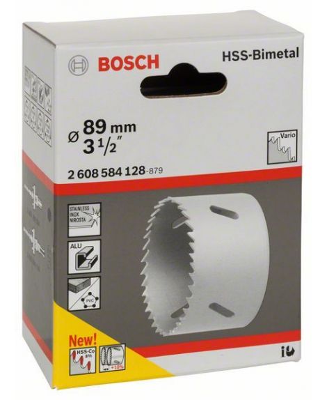 BOSCH Piła otwornica HSS-Bimetal do adapterów standardowych 89 mm, 3 1_2"