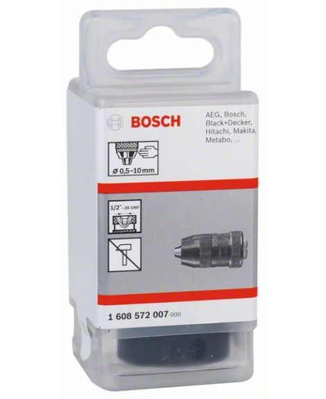 BOSCH Szybkozaciskowy uchwyt wiertarski do 10 mm 0,5 – 10 mm, 1_2" - 20