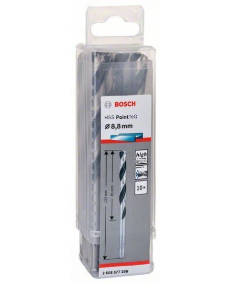 BOSCH Wiertło spiralne HSS PointTeQ 8,8 mm